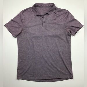 lululemon evolution polo shirt men’s large mauve